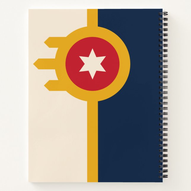 Cuaderno Bandera de Tulsa (Oklahoma) (Reverso)