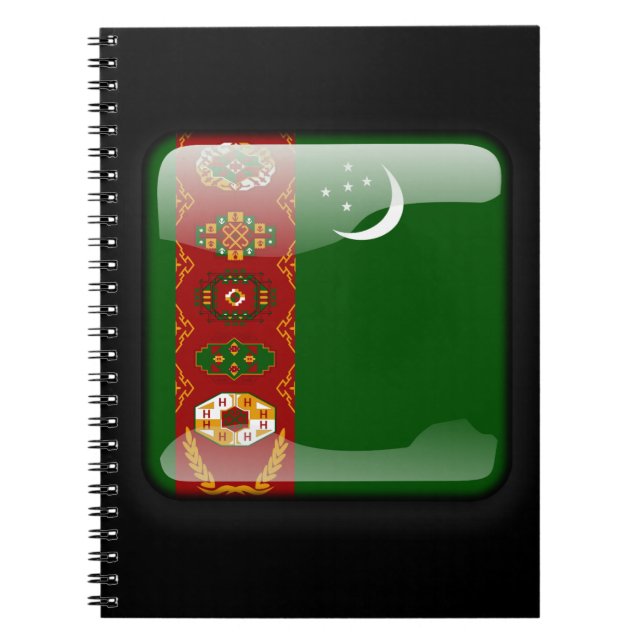 Cuaderno Bandera de Turkmenistán (Frente)