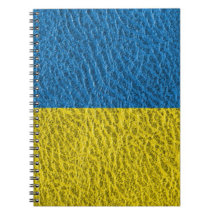 Cuaderno Bandera de Ucrania en cuero