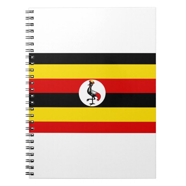 Cuaderno Bandera de Uganda (Frente)