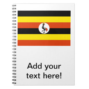 Cuaderno Bandera de Uganda