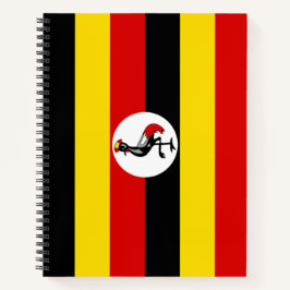 Cuaderno Bandera de Uganda