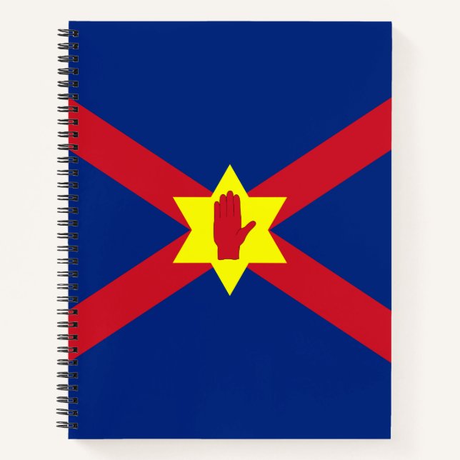 Cuaderno Bandera de Ulster Nation (Irlanda del Norte) (Anverso)
