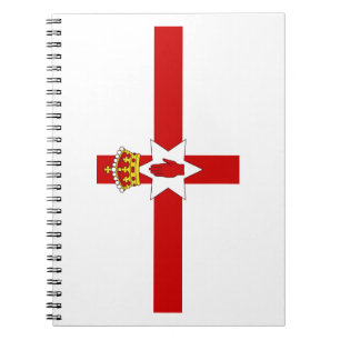 Cuaderno Bandera de ultramar de Irlanda del Norte