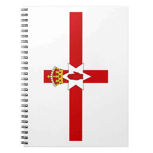 Cuaderno Bandera de ultramar de Irlanda del Norte (Frente)