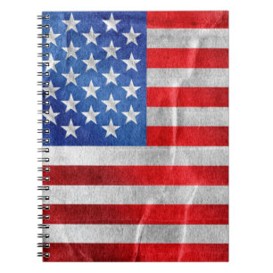 Cuaderno bandera de usa