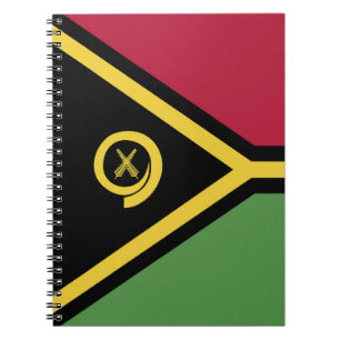 Cuaderno Bandera de Vanuatu