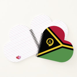 Cuaderno Bandera de Vanuatu
