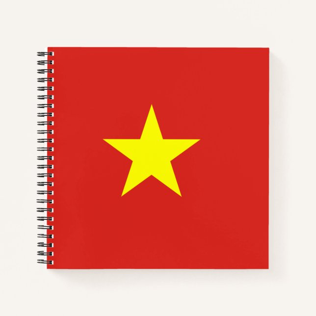 Cuaderno Bandera de Vietnam (Anverso)