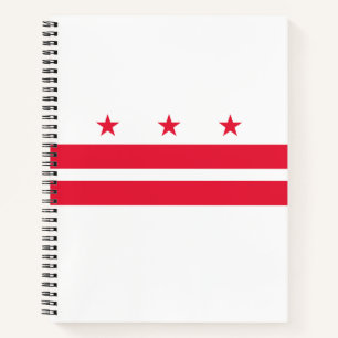 Cuaderno Bandera de Washington D.C. (Distrito de Columbia)