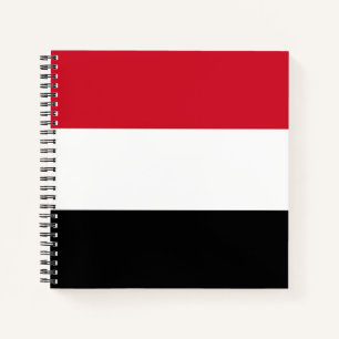 Cuaderno Bandera de Yemen