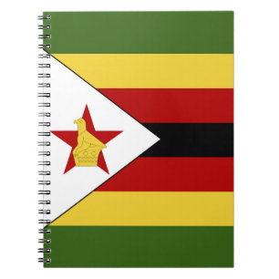 Cuaderno Bandera de Zimbabue