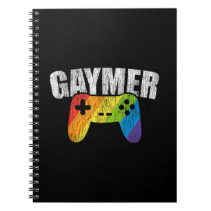 Cuaderno Bandera del arcoiris gay jugando a la homosexualid