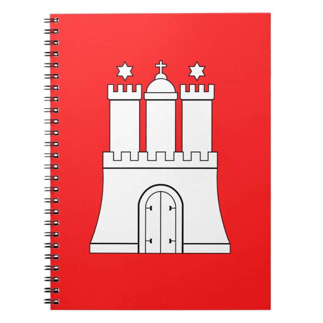Cuaderno Bandera del bloc de notas de Hamburgo (Frente)