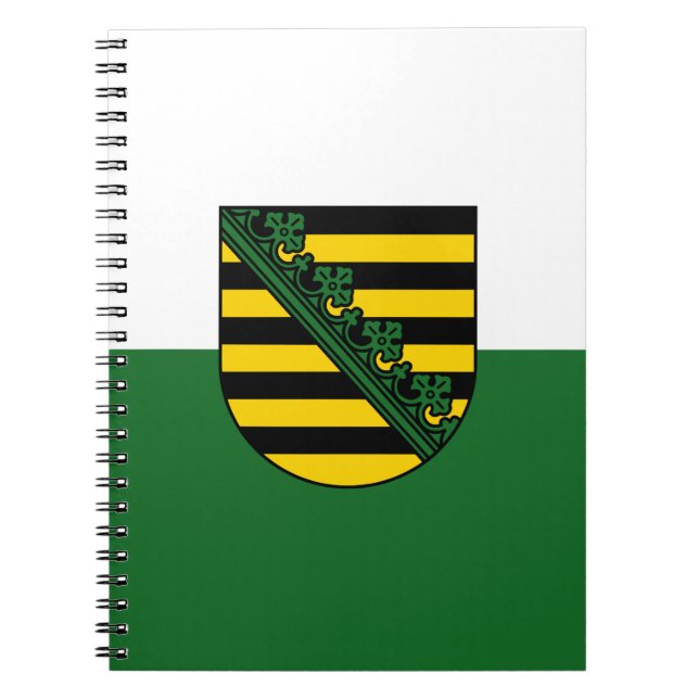 Cuaderno Bandera del bloc de notas de Sajonia (Frente)