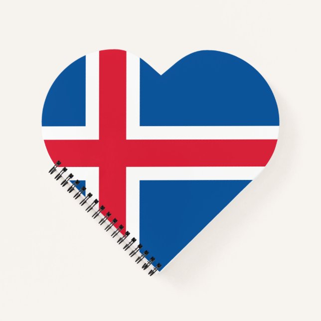 Cuaderno Bandera del Corazón de Islandia (Anverso)