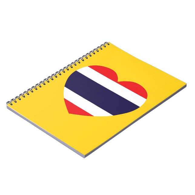 Cuaderno Bandera del Corazón de Tailandia (Lado Izquierdo)