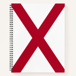 Cuaderno Bandera del estado de Alabama