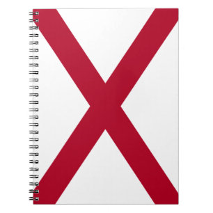 Cuaderno Bandera del estado de Alabama