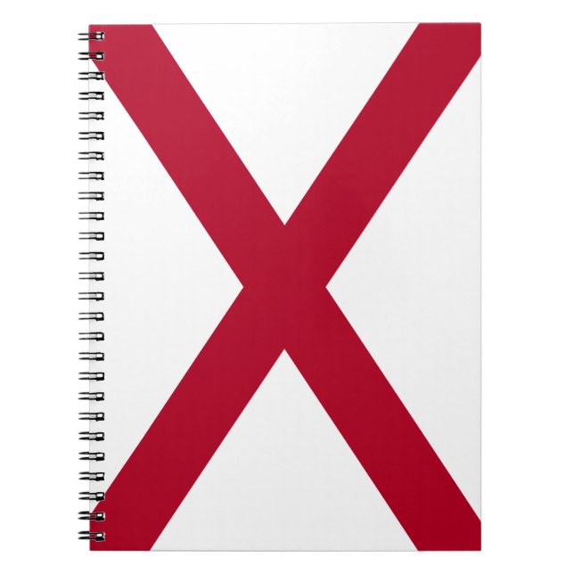 Cuaderno Bandera del estado de Alabama (Frente)