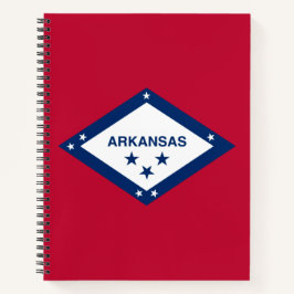 Cuaderno Bandera del estado de Arkansas