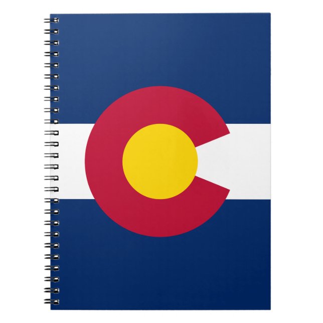 Cuaderno Bandera del estado de Colorado (Frente)