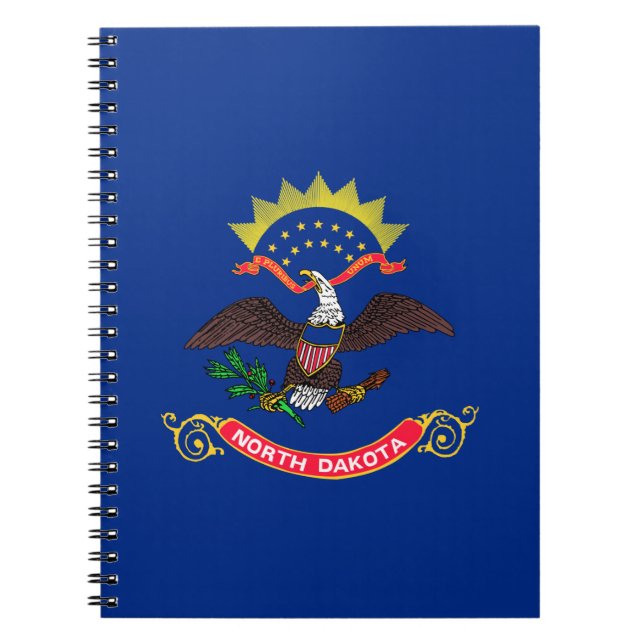 Cuaderno Bandera del Estado de Dakota del Norte (Dakotan de (Frente)