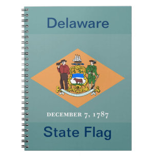 Cuaderno Bandera del Estado de Delaware
