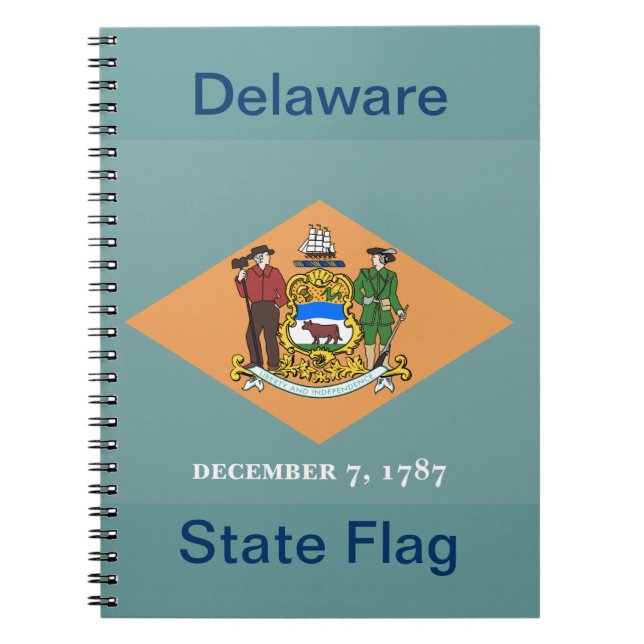 Cuaderno Bandera del Estado de Delaware (Frente)