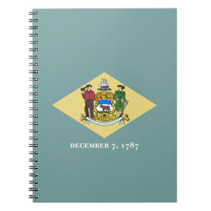 Cuaderno Bandera del estado de Delaware