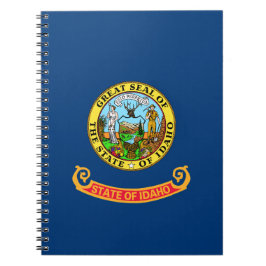 Cuaderno Bandera del estado de Idaho