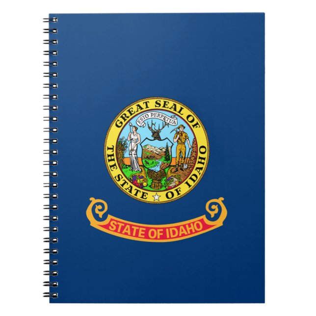 Cuaderno Bandera del estado de Idaho (Frente)