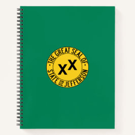 Cuaderno Bandera del Estado de Jefferson propuesto en Estad