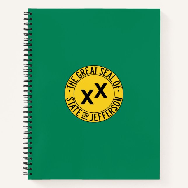 Cuaderno Bandera del Estado de Jefferson propuesto en Estad (Anverso)
