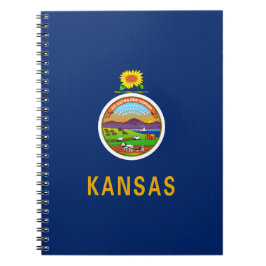 Cuaderno Bandera del estado de Kansas