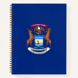 Cuaderno Bandera del estado de Michigan