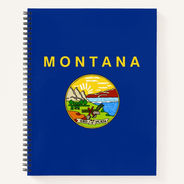 Cuaderno Bandera del Estado de Montana (Anverso)