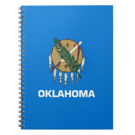 Cuaderno Bandera del estado de Oklahoma