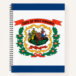 Cuaderno Bandera del Estado de Virginia Occidental