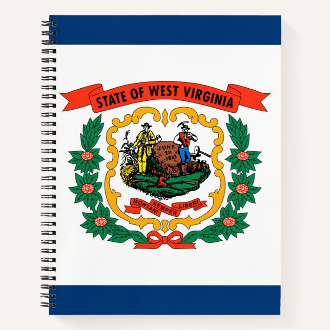 Cuaderno Bandera del Estado de Virginia Occidental (Anverso)