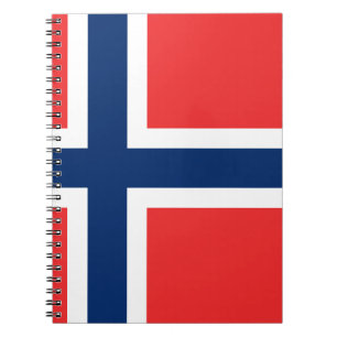 Cuaderno Bandera del flagg de Noruega - de Norges - flagget