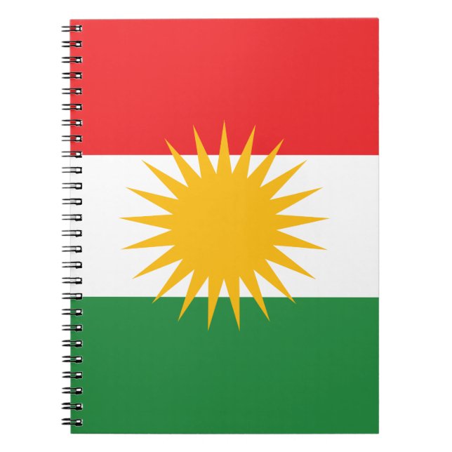 Cuaderno Bandera del Kurdistan (Kurdistan o Alaya Rengîn de (Frente)