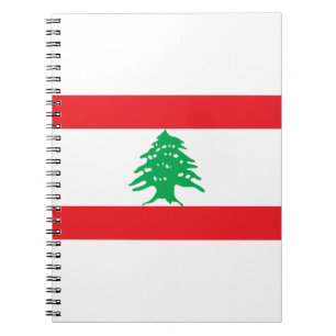 Cuaderno Bandera del Líbano