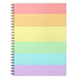 Cuaderno Bandera del Mes del Orgullo LGBT Gay Pastel   