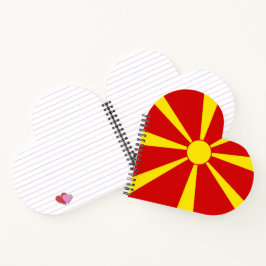 Cuaderno Bandera del Norte de Macedonia
