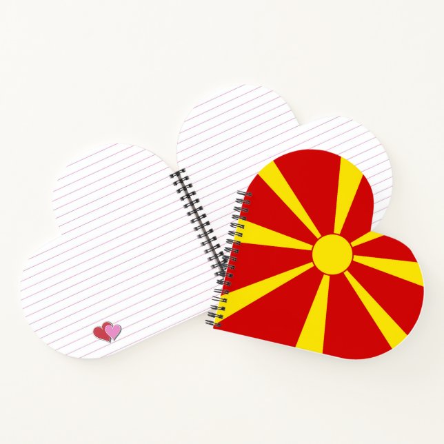 Cuaderno Bandera del Norte de Macedonia (Interior)
