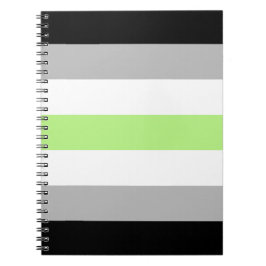 Cuaderno Bandera del Orgullo Agénero – Identidad Agénero LG
