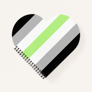 Cuaderno Bandera del Orgullo Agénero – Identidad Agénero LG
