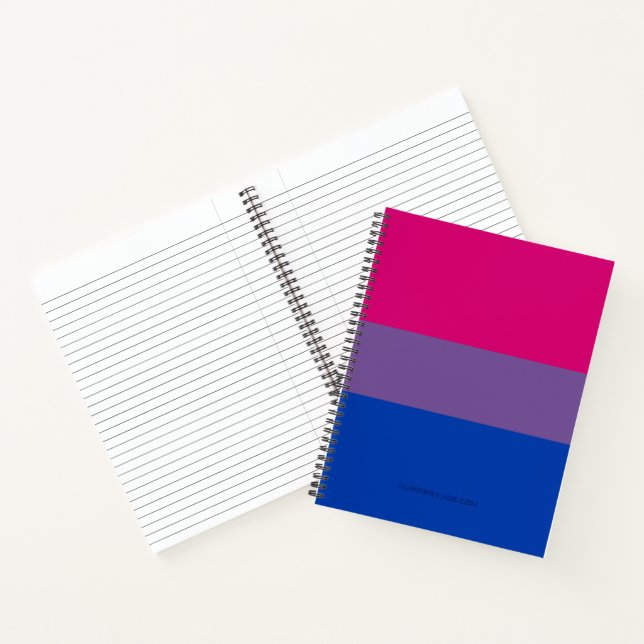 Cuaderno Bandera del Orgullo Bisexual de SlipperyJoe's lava (Interior)