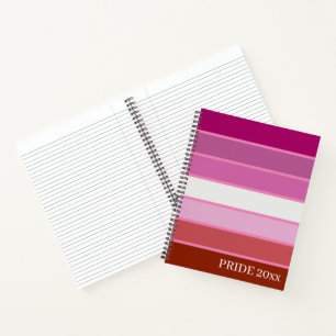 Cuaderno Bandera del Orgullo de Lesbianas/Portátiles de cub